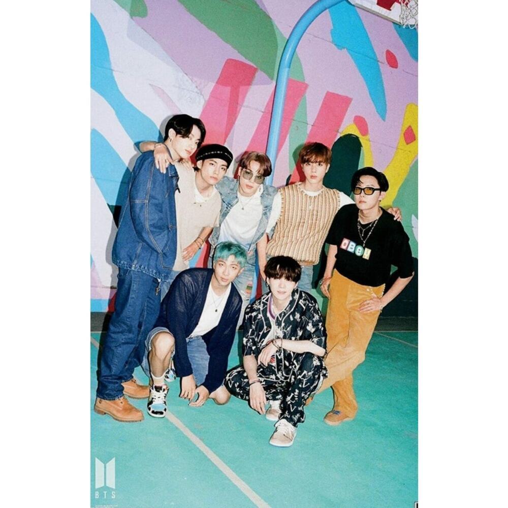 🔴BTS - BE: Dynamite - Court Wall‎ Poster